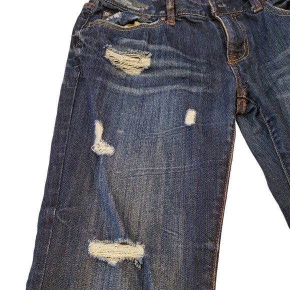 Refuge Jeans Womens Size 5 Style 2B-3623BBlue Distressed 5 Pocket Cotton Spandex - Picture 15 of 16